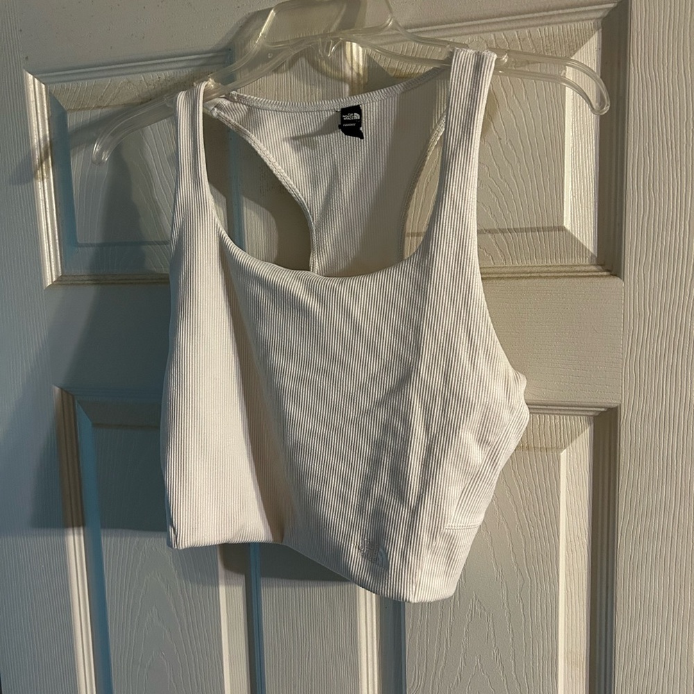 The North Face XL white racer back bralette